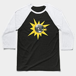 Evil Round Bomb Baseball T-Shirt